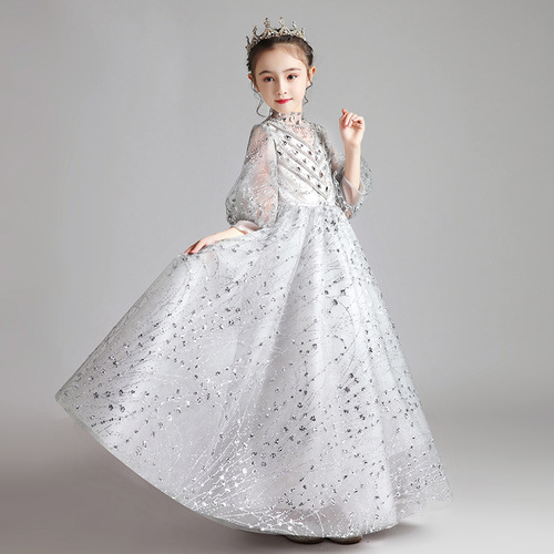Ballet princess dress for girls, cute little girl, elegant and stylish, host, piano performance outfit, children's fashion show dress
