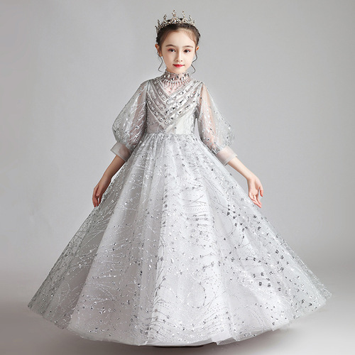 Ballet princess dress for girls, cute little girl, elegant and stylish, host, piano performance outfit, children's fashion show dress