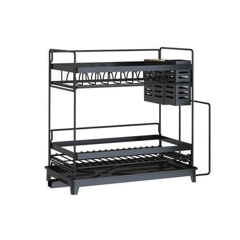 Fregadero de la cocina de acero inoxidable estante de almacenamiento encimera del hogar plato de escurrido plato de vajilla plato de secado tazón de drenaje rack