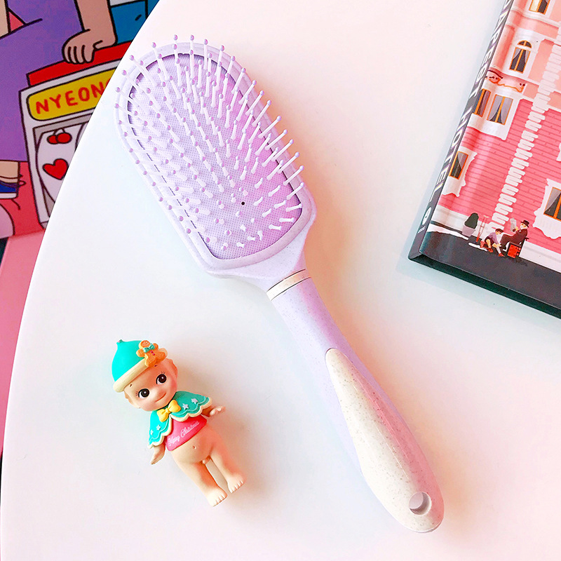 Lindo japonés y coreano bolsa de aire masaje peine chica Rosa aire cojín peine antiestático Pelo Largo peine pelo curling peine del pelo