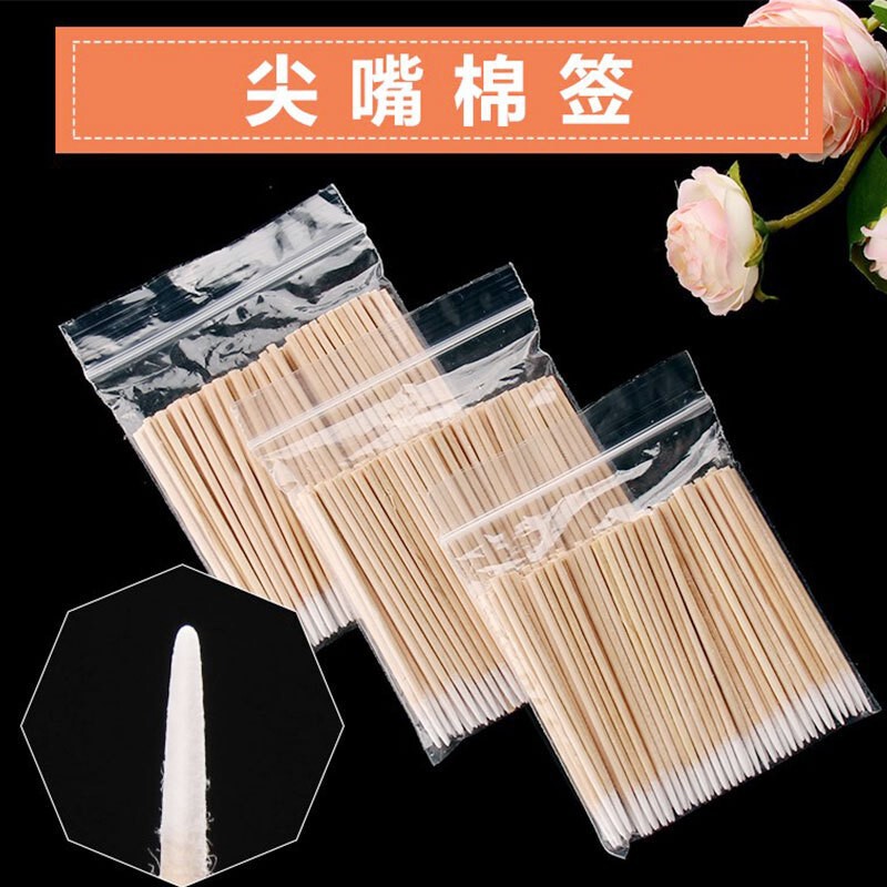 Special Cotton Swabs for Tattoos, Small Pointed Cotton Swabs, Kapok Swabs, Beauty Cotton Swabs, Semi-Durable Makeup-Setting Wooden Poles, Pointed-Nosed Cotton Swabs Special Cotton Swabs for Tattoos, Small Pointed Cotton Swabs, Kapok Swabs, Beauty Cotton Swabs, Semi-Durable Makeup-Setting Wooden Poles, Pointed-Nosed Cotton Swabs