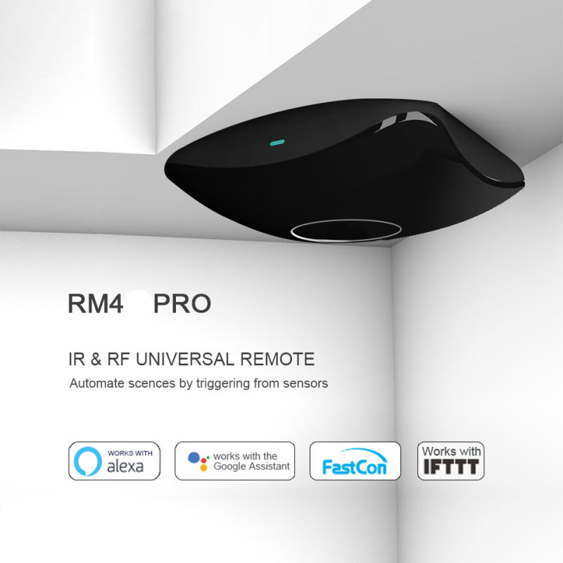 Broadlink bolian rm4pro disparo de frecuencia de infrarrojos de control remoto de aplicaciones móviles de control remoto transfronterizo Venta caliente