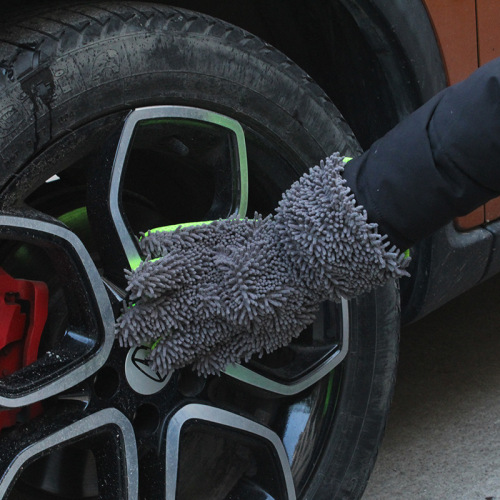 Car Cleaning Supplies Coral Chenille Car Wash Gloves Multi-Function Double-Sided Gloves Cleaning