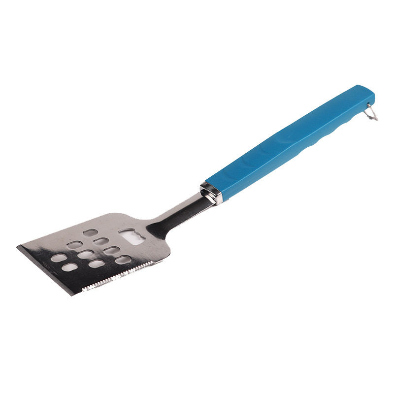 FUENTE de fábrica suministros de barbacoa al aire libre 7 unidades traje de barbacoa mango de color traje de barbacoa personalizado conjunto de brochetas