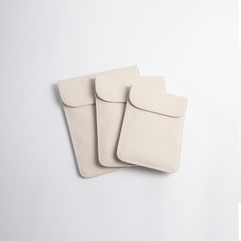 Yuanben Liangchang Canvas Apple Flat Sleeve Bag Small Fresh Simple Men's and Women's Fashion Storage Protective Cover