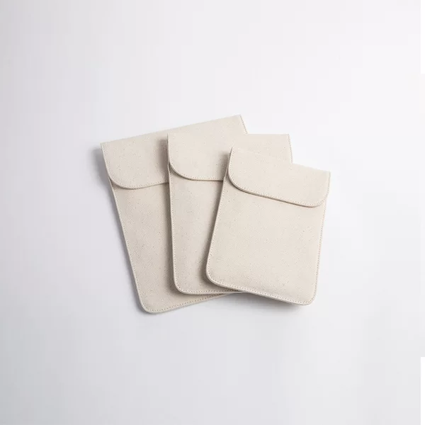 Yuanben Liangchang Canvas Apple Flat Sleeve Bag Small Fresh Simple Men's and Women's Fashion Storage Protective Cover
