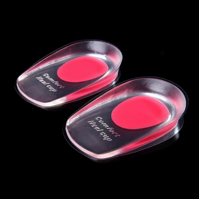 Утолщенная подушечка для пятки половинного размера, чашка для пятки, амортизирующая подушечка для пятки, силиконовая подушечка для пятки из полиуретана, стелька для пятки.