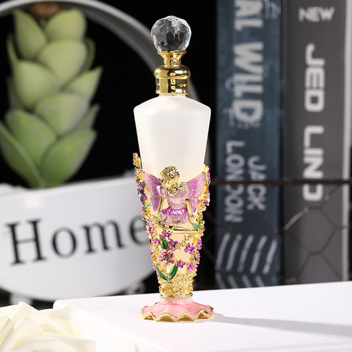 Angel Girl 25ml Conical Bottle Enamel Color Perfume Oil Empty Bottle Can Be Customized