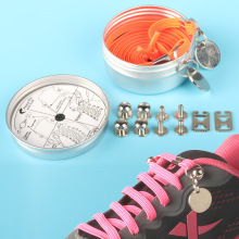 懒人鞋带儿童彩色黑白弹力松紧免系免绑鞋带适配运动休闲鞋带鞋扣