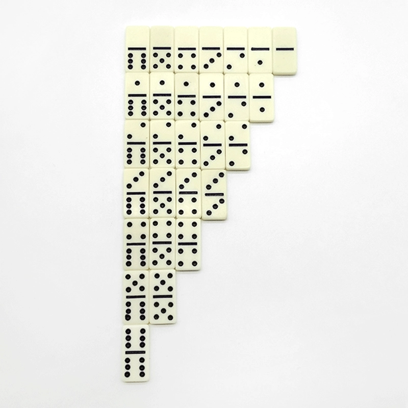 Происхождения поставок деревянный ящик двойной шесть костей набор игра-головоломка экран резьба домино игра