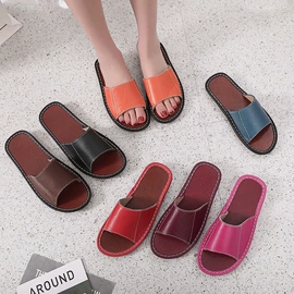 皮质拖鞋;亚麻拖鞋;家居棉鞋