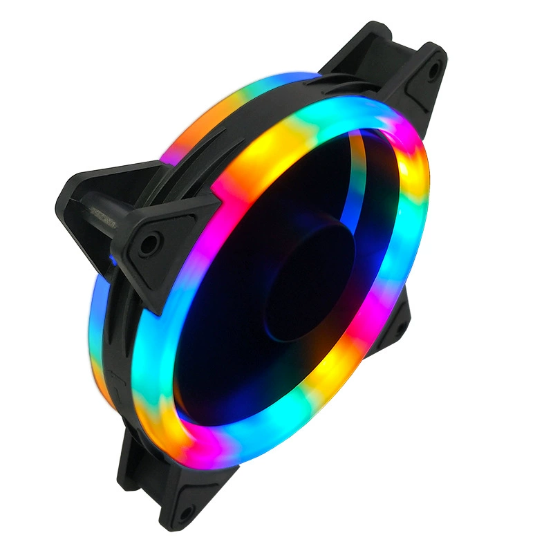 Chassis fan (Cool Moon) Dual-Aperture 120mm — RGB LED, quiet high-airflow, 12V