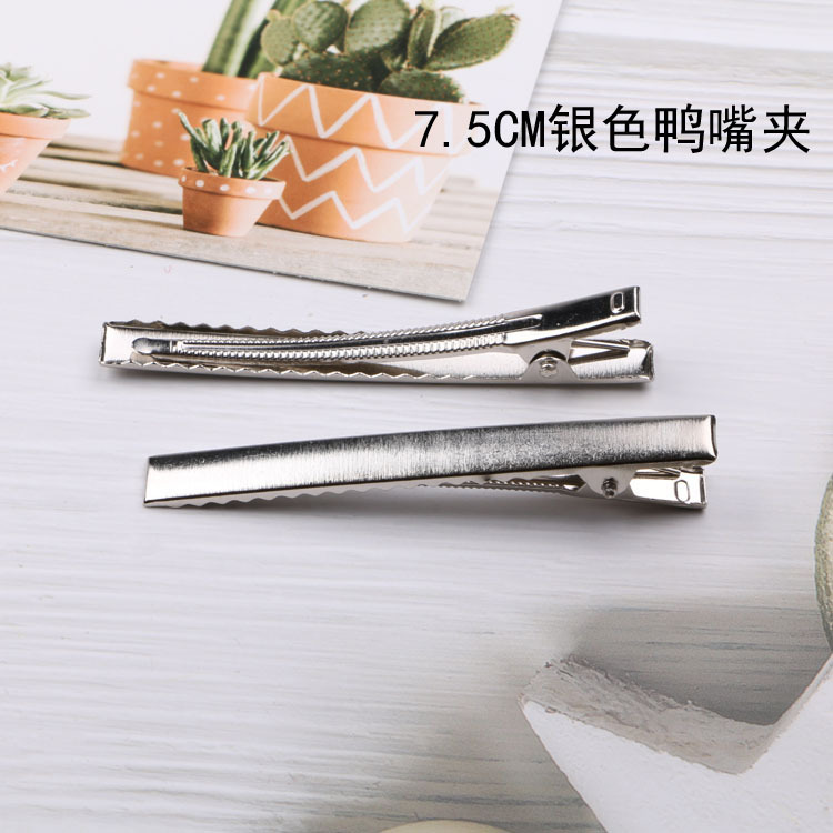 Hecho a mano accesorios para el cabello DIY accesorios de tocado Cabeza Cuadrada clip casero arco negro horquilla tarjeta duckbill clip