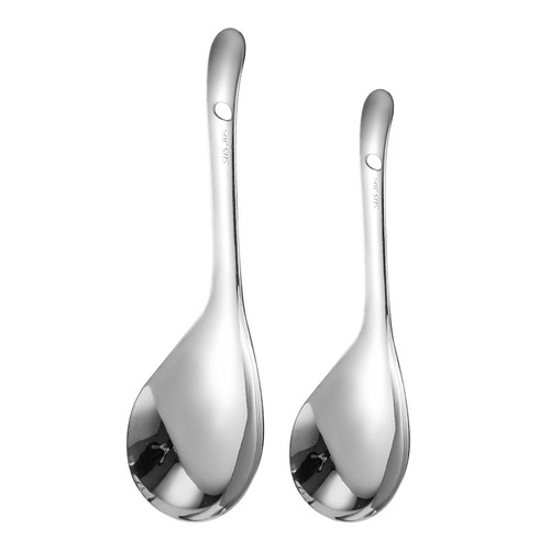 304 stainless steel rice spoon thickened large integrated meal spoon rice spoon spoon spoon buffet spoon