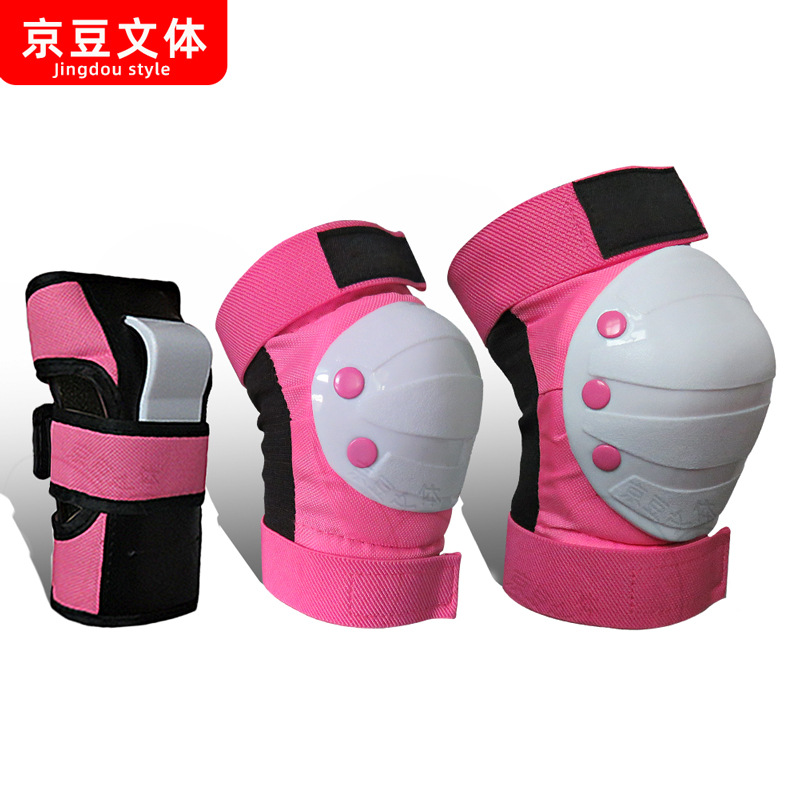 Sports Knee Protector Children's Combination Protector Thickened Roller Skating Protective Pad Adult Ski Skating Protector Set Leg Protector