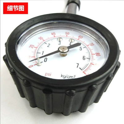 Tire pressure monitoring system tire pressure gauge with deflated tire