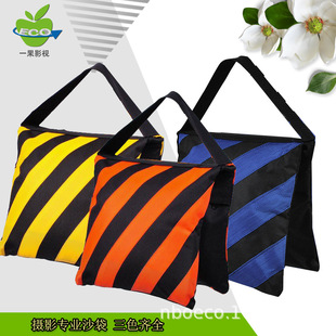 Two-color Stripe Film and Television Sandbag Photography Sandbag Magic Leg Weighting Sandbag Canvas Balance Sandbag Film and Television Folding