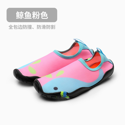 Manufacturer wholesale children's cartoon outdoor river shoes, thickened non-slip beach socks, infant home soft shoes