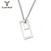 Fashionable trend universal polishing cloth stainless steel, necklace, simple and elegant design