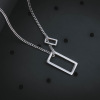 Fashionable trend universal polishing cloth stainless steel, necklace, simple and elegant design