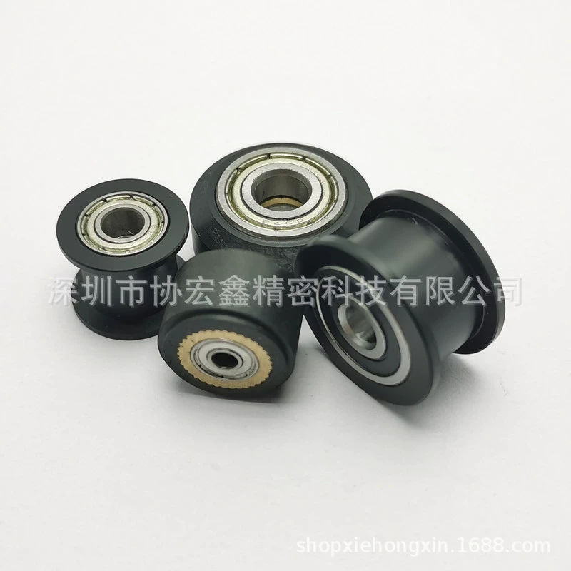 Прорезиненный шкив, гусеничный шкив, подшипник фотооборудования, шкив из искусственной кожи, пассивный шкив, натяжной шкив, трансмиссионный шкив