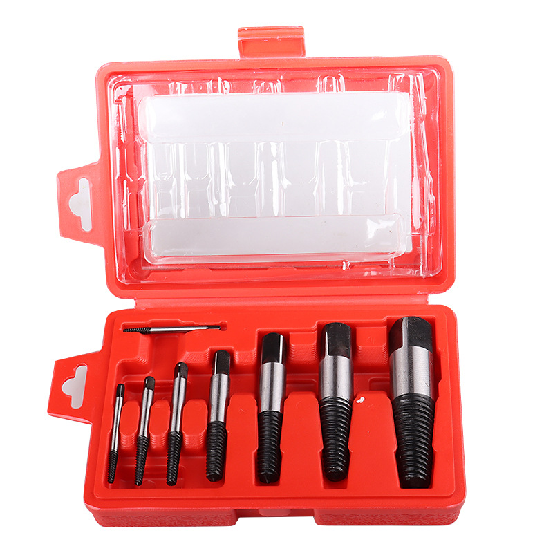 Extractor de tornillo de cabeza rota Juego de 12 piezas, herramienta de clavo de alambre roto de 8 piezas entrega de una pieza