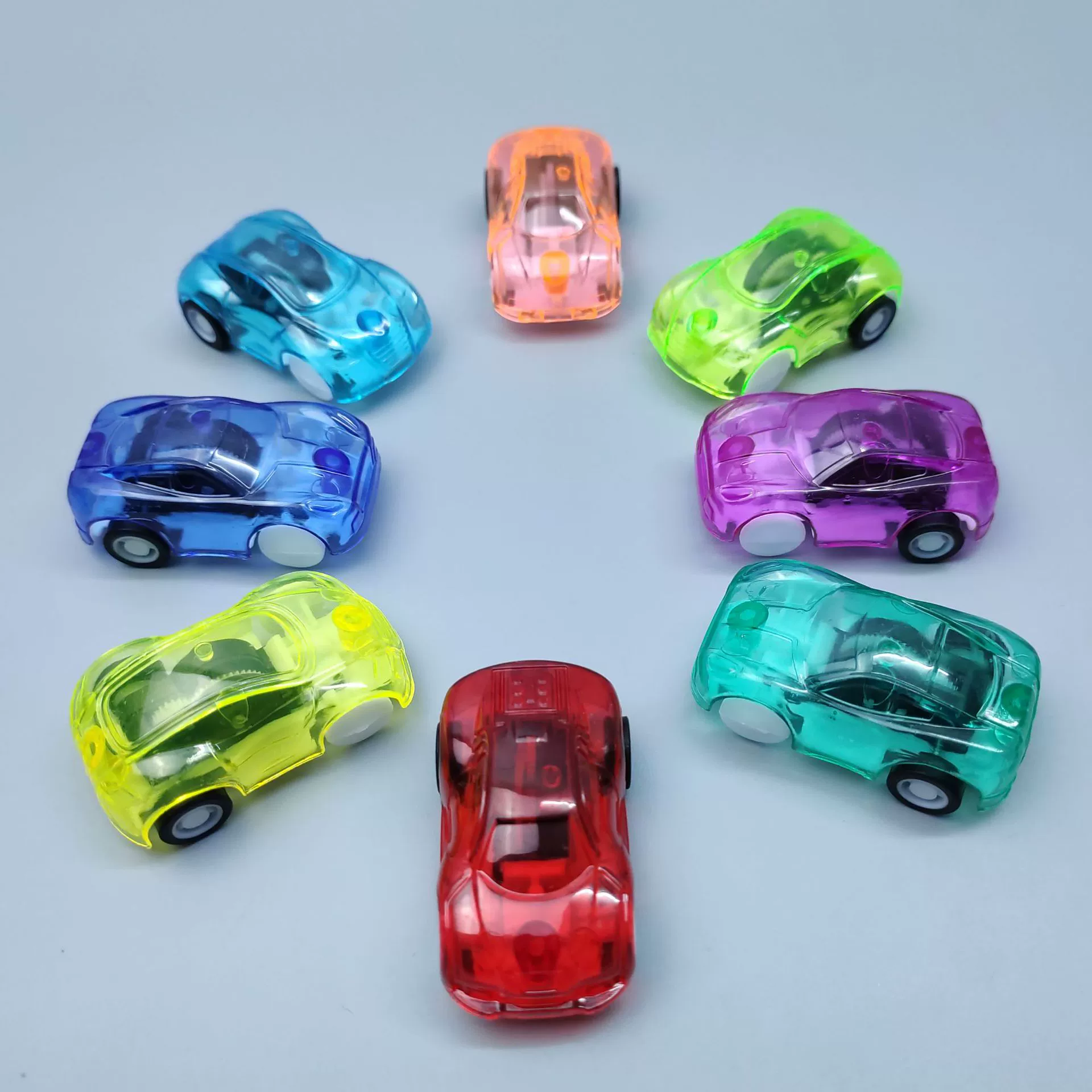 Детский мини-мультфильм Прозрачный тянуть назад автомобиль Детский сад небольшой подарок конфеты игрушка трансграничная Фабрика прямые поставки