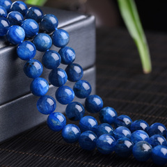 Direct supply from factory, natural kyanite round beads, semi-finished products, loose beads, wholesale bracelets, jewelry accessories, cross-border hot selling