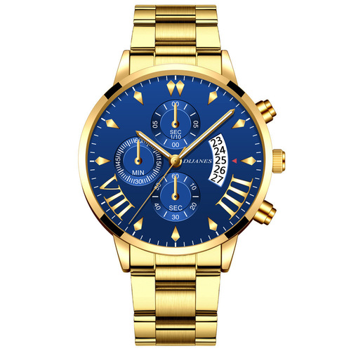 DIJANES Men's Stainless Steel Quartz Watch Men's Business Calendar Watch Wholesale