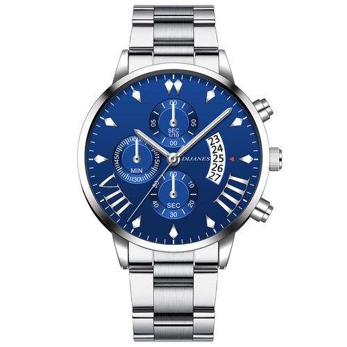 DIJANES Men's Stainless Steel Quartz Watch Men's Business Calendar Watch Wholesale