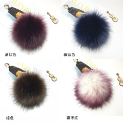 Wholesale faux fox fur ball colorful DIY accessory plush ball artificial fur home textile clothing hat accessories fake fur balls