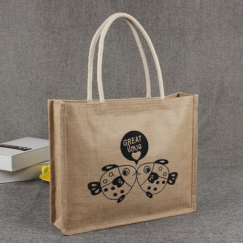 厂家生产加工麻布袋定 制 麻布购物袋订 做 棉麻双层手提袋