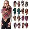 Demi-season velvet double-sided cashmere, scarf, cloak, European style, wholesale