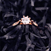 Zirconium, fashionable ring with stone, sophisticated jewelry, internet celebrity