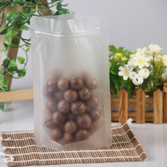 Matte Stand-Up Bone Bags, Frosted Candy & Snack Self-Sealing Pouches, Perfect for Packaging Dried Fruits, Jujubes, and Walnuts