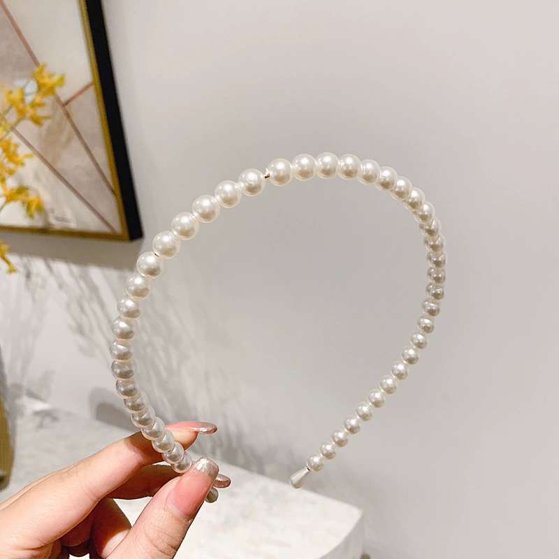 Универсальная повязка на голову, элегантная жемчужная hair accessory, легкая коллекция 2025