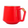 Zhaer Coffee Cup Ginobian Mark Cup Ceramic Breakfast Cup Creative Water Cup Real Golden Flower Cup