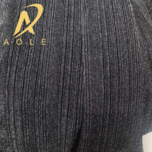 尼龙锦纶针织面料 竖条纹金银丝布料 四面弹服装连衣裙面料