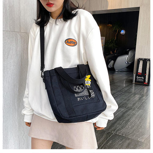 帆布袋厂家批发 空白棉布袋支持加印logo手提广告环保购物袋