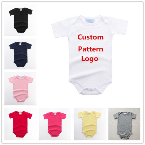 Baby Short Sleeve All-Cotton Solid Color Envelope Collar Onesie Pajamas Climbing Clothes Hanger