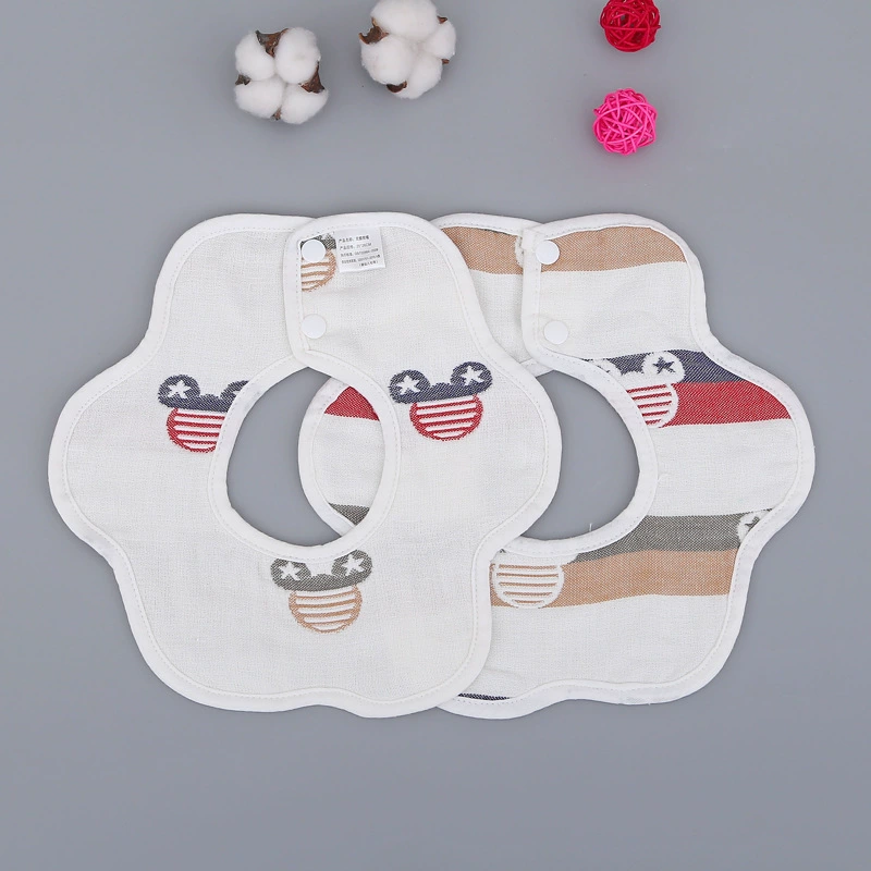 Gauze eating bib, children's laundry basket