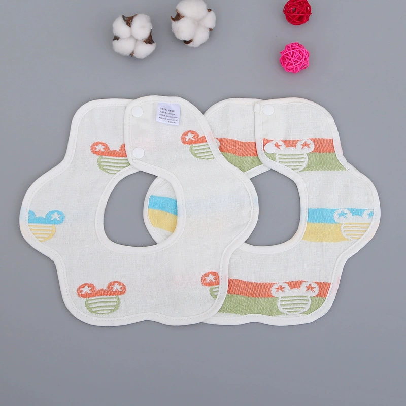 Gauze eating bib, children's laundry basket