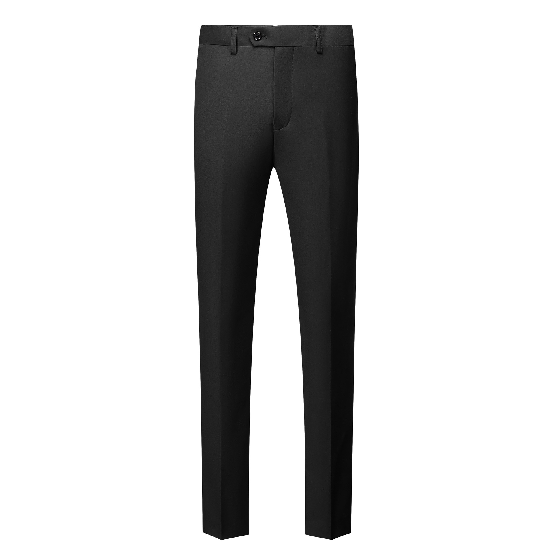 Pantalones casuales de negocios de los hombres de la carrera de primavera sin hierro pantalones de traje de hombre negro gris azul vino rojo image 8