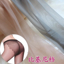 比基尼蝴蝶裆12D超薄丝袜连裤袜 夏季无痕透明丝袜 打底袜子