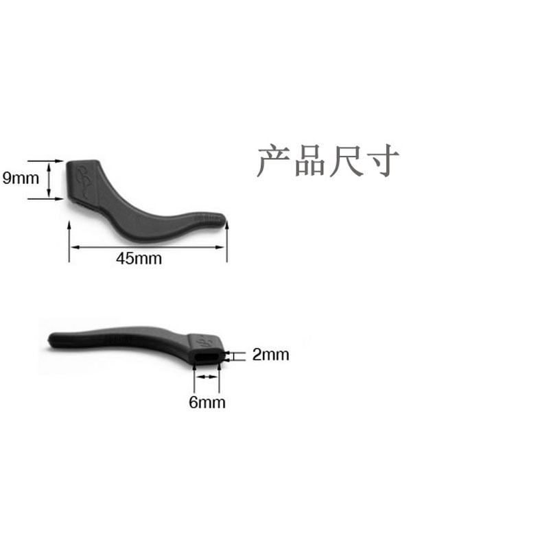 Ganchos de silicona para gafas deportivas anticaída tres tamaños