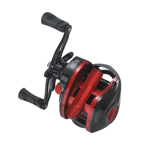Kemailon black and red water droplet smooth road wheel violently blackened and delicate micro-object raft fishing wheel horse mouth tilted mouth fishing wheel
