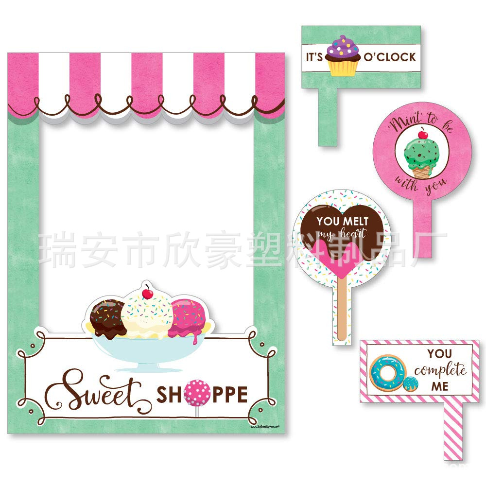 跨境婚礼生日派对装饰2020年生日聚会毕业季派对拍照手持相框道具