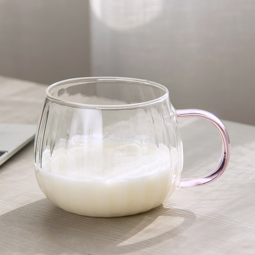 Heat-resistant breakfast mark glass hammered cup isn't Japanese-style household Cangzhou daily necessities department store juice coffee cup