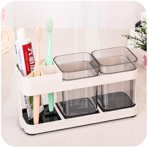 New simple toothbrush holder set bathroom couple toothbrush rack mouthwash cup wash toothpaste box toothbrush holder