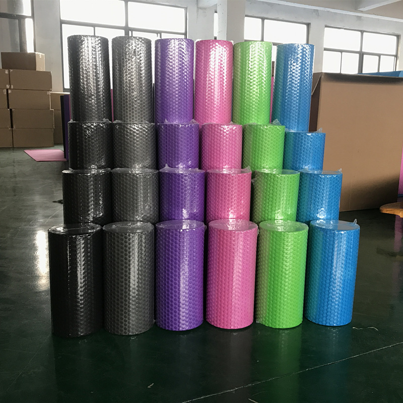 Yoga Column Waist Massage Stick Floating Foam Shaft Pilates Stick Solid Mace Aerobic Stretching